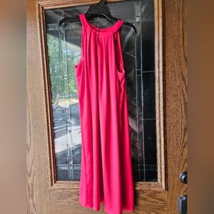 Nine West Size 2 True Red Dress Two Button Closure Lined I am 5'3, it hits below